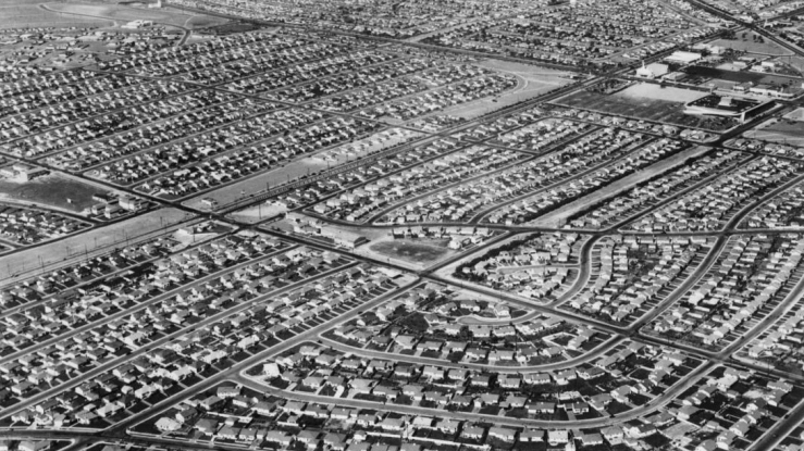 Historical single-family zoning map illustrating regulatory fragmentation